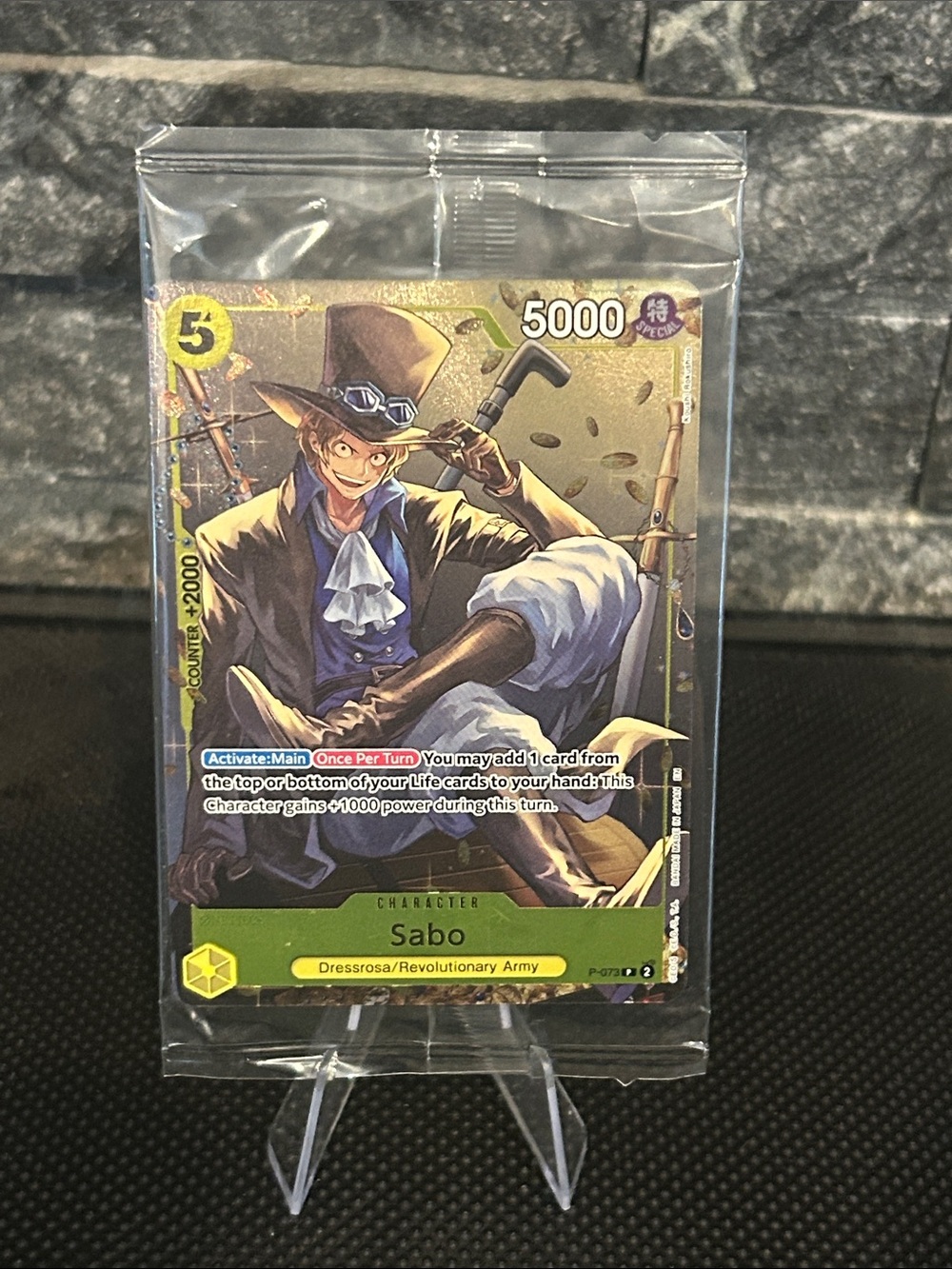 One Piece Sabo (Tin Pack Set Vol. 3) P-073 Foil Promo SEALED